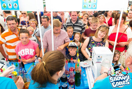 Always a Massive Queue for our Snow Cones